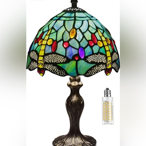 Tiffany Style Dragonfly Lamp NWT - Picture 3 of 7